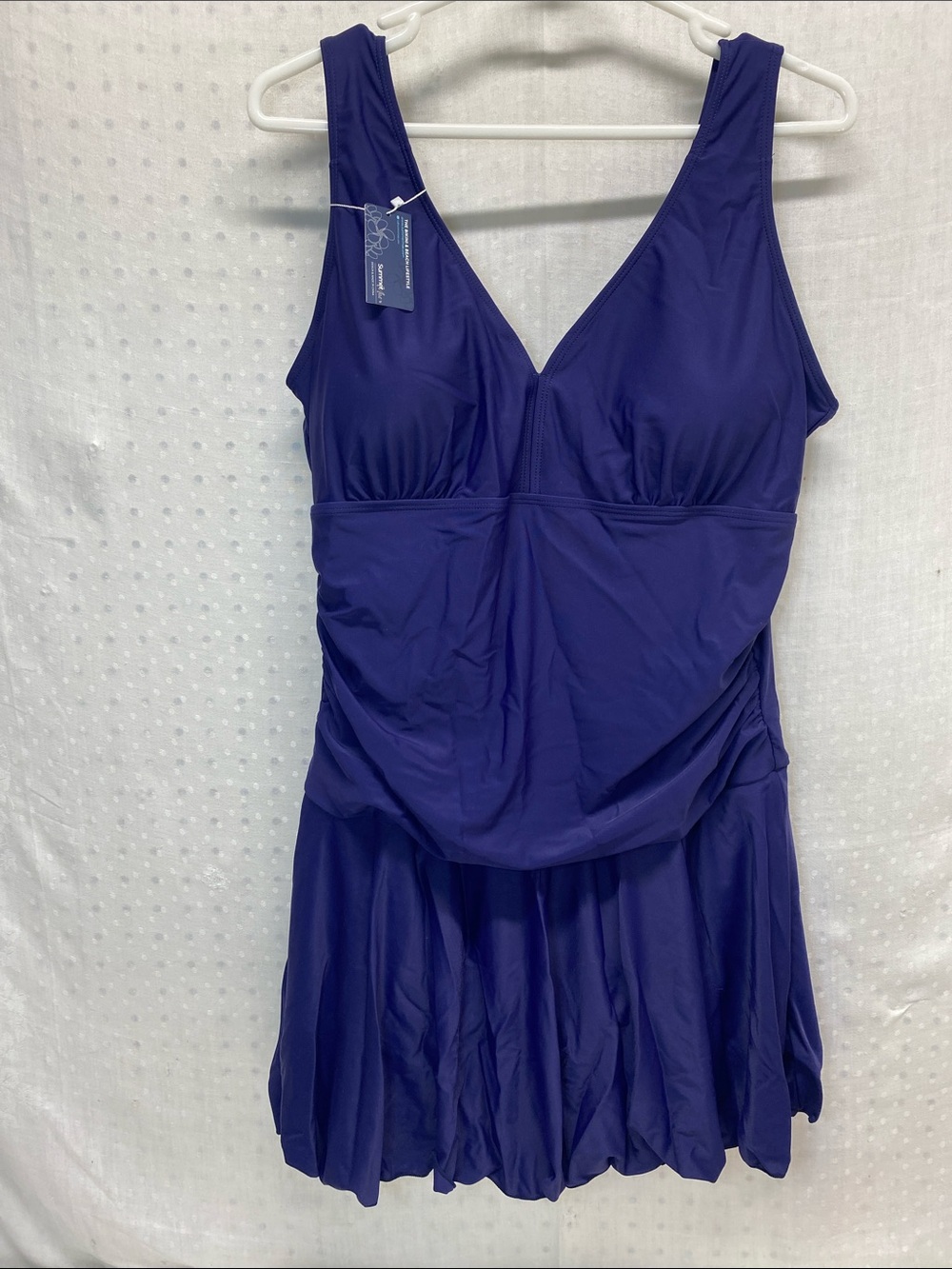 Summer Mae One Piece Swimsuit Dress Style Blue XXL